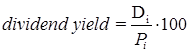 Dividend yield