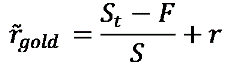 A synthetic investment into a gold futures