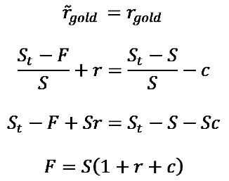 Evaluating a futures contract from a spot price