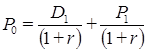 Valuation of a share of stock