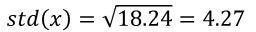 An example of calculating standard deviation