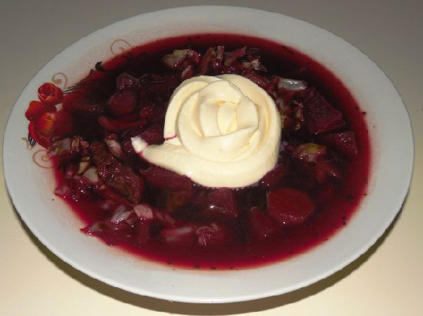Borsch-Russian beet soup